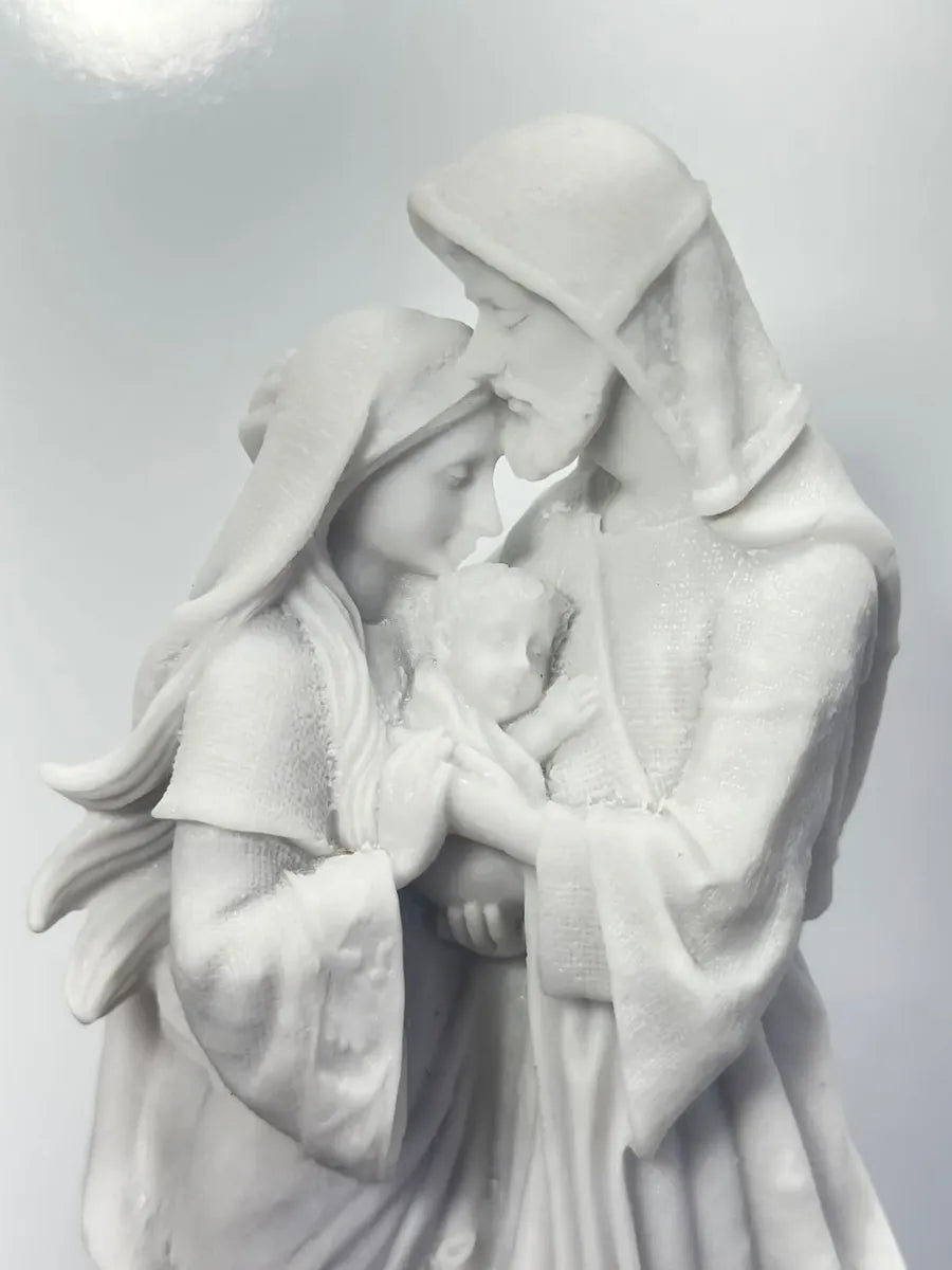 Escultura Imagem Sag. Família Afetuosa 20 Cm Mármore Premium