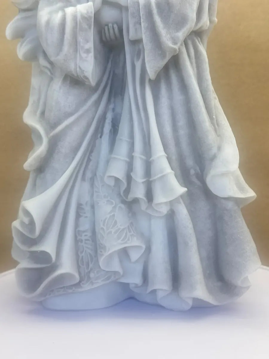 Imagem Sagrada Família Afetuosa Em Mármore 30cm