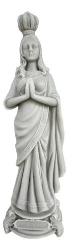 Escultura Original Santa Sara 30cm Mármore Encantos E Artes