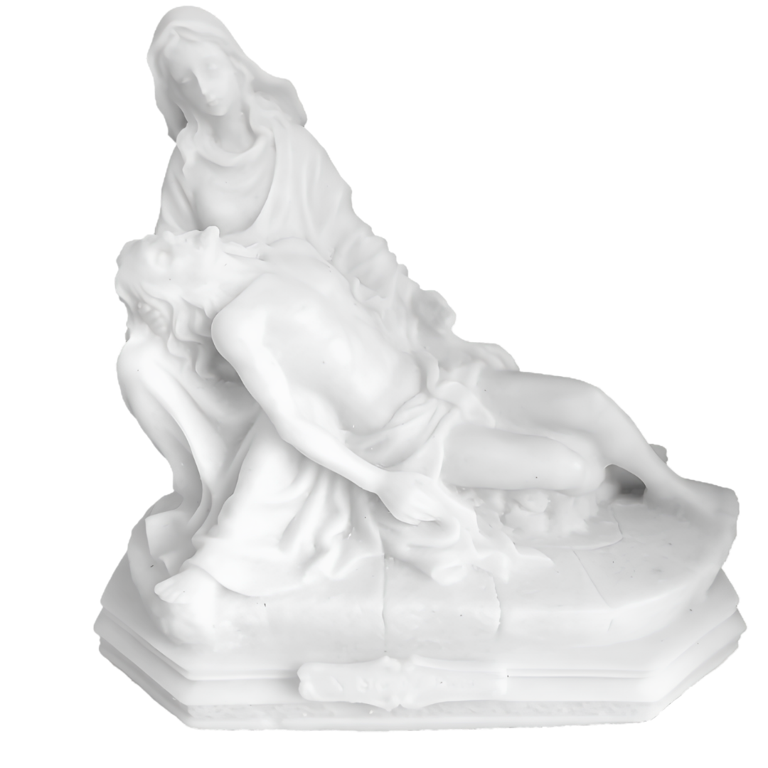 Imagem Estátua N.S de Pietá Mármore Maciço 30x30cm
