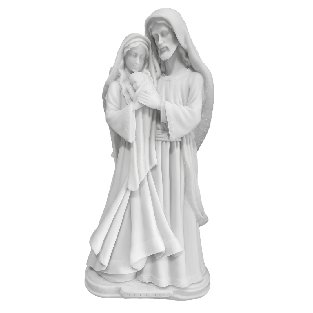 Imagem Estátua Sagrada Família 40 cm Mármore Maciço