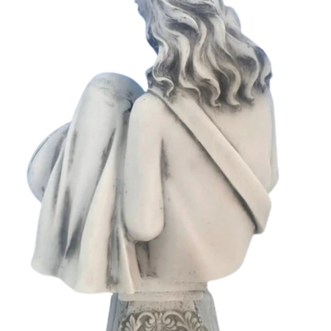 Busto Escultura Sagrada Família 20cm Mármore Premium