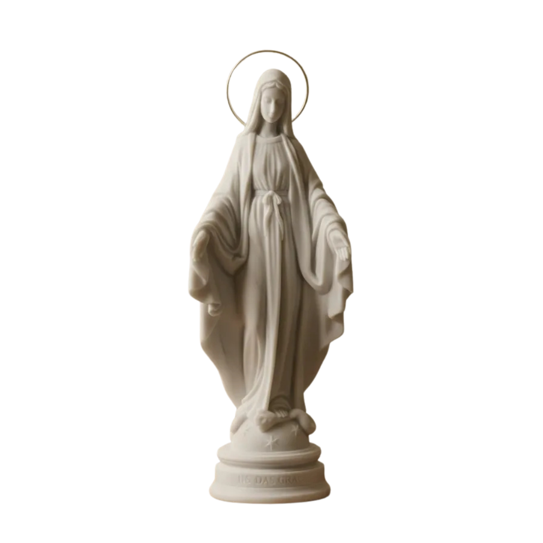 Imagem Nossa Senhora Das Graças Mármore 25 Cm C/ Esplendor