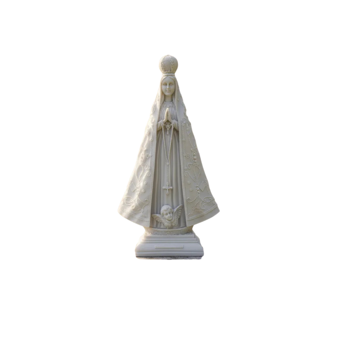 Escultura Nossa Sra. Aparecida 65cm Mármore Área Externa