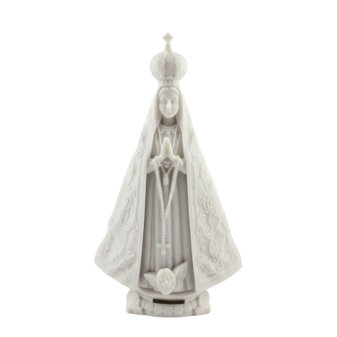 Imagem De Nossa Senhora De Aparecida 15 Cm Em Mármore Maciço