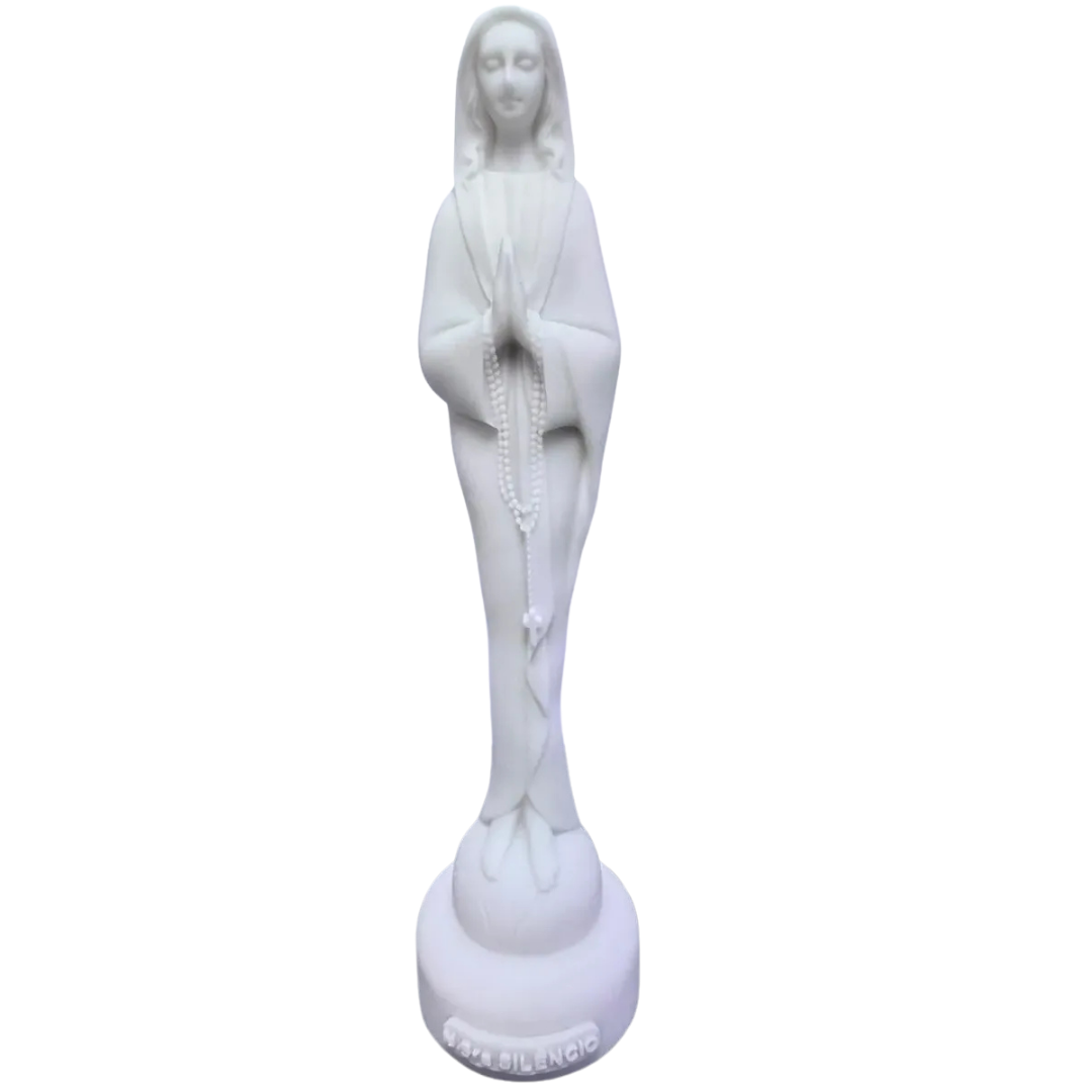 Imagem Nossa Senhora Do Silêncio Em Mármore 20cm