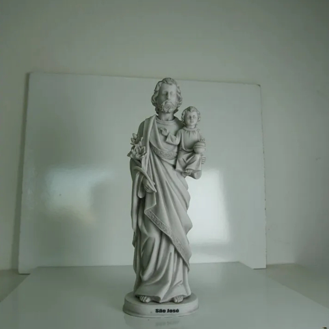 Estátua São José 30cm Mármore Sombreado
