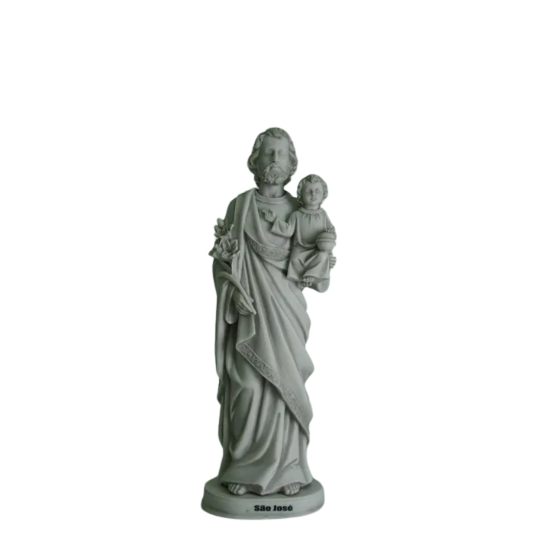 Estátua São José 30cm Mármore Sombreado