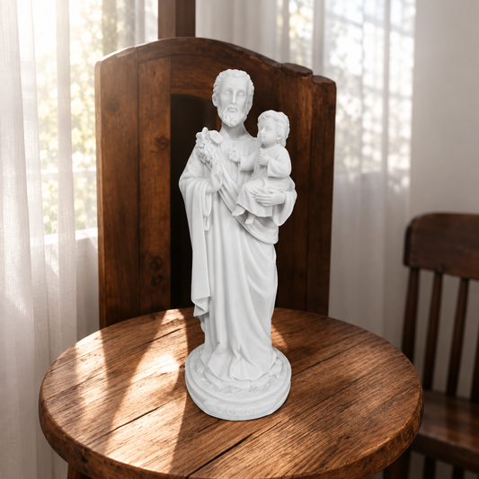 Imagem Estátua São José 30 cm Mármore Maciço
