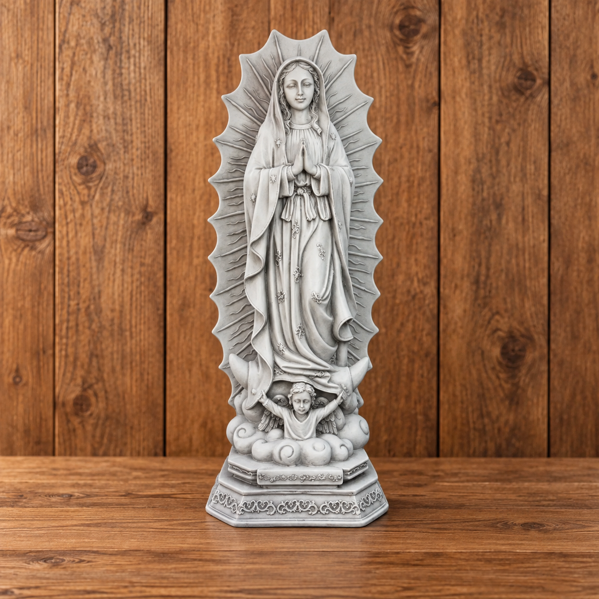 Escultura N.S de Guadalupe 30cm Mármore Premium