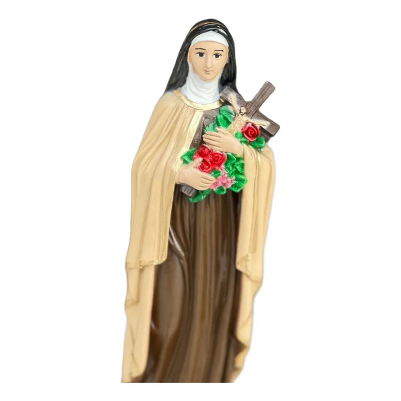 Imagem Santa Teresinha Do Menino Jesus 30cm Resina Colorido