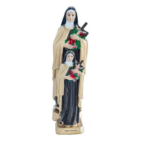 Imagem Santa Teresinha Do Menino Jesus 30cm Resina Colorido