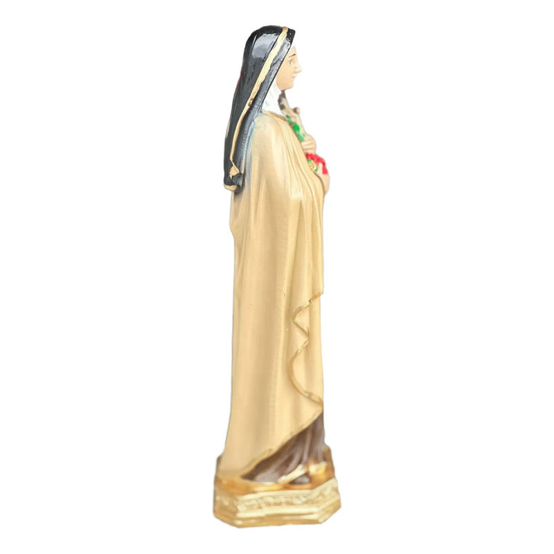 Imagem Santa Teresinha Do Menino Jesus 30cm Resina Colorido