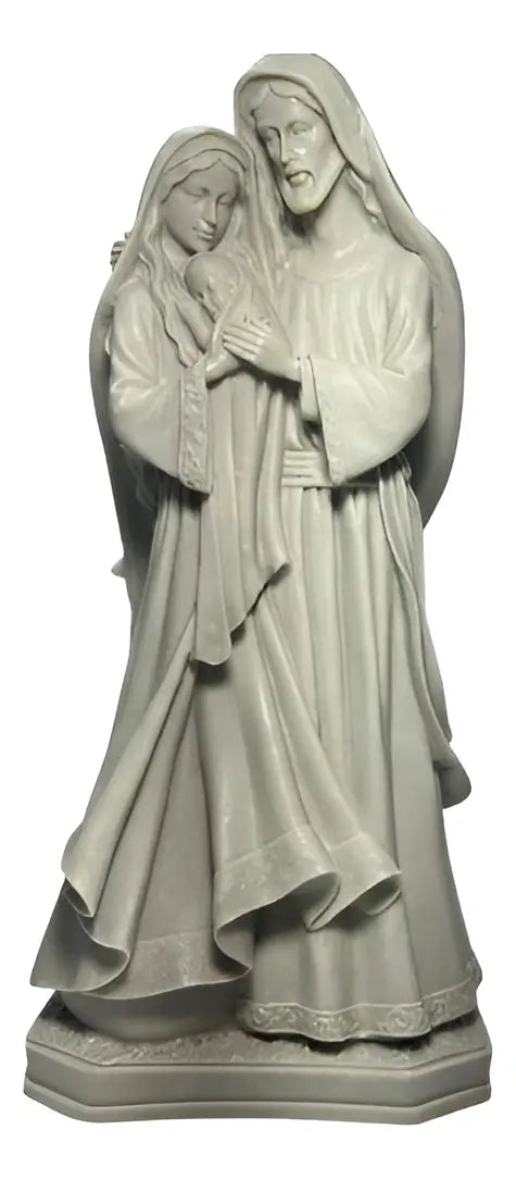 Imagem Sagrada Família 40cm Em Resina Premium Crua