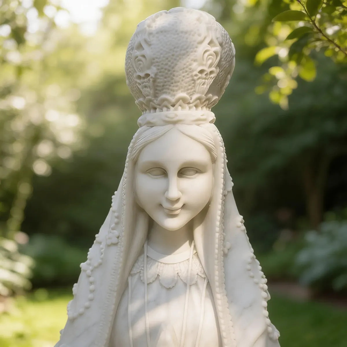 Escultura Nossa Sra. Aparecida 65cm Mármore Área Externa