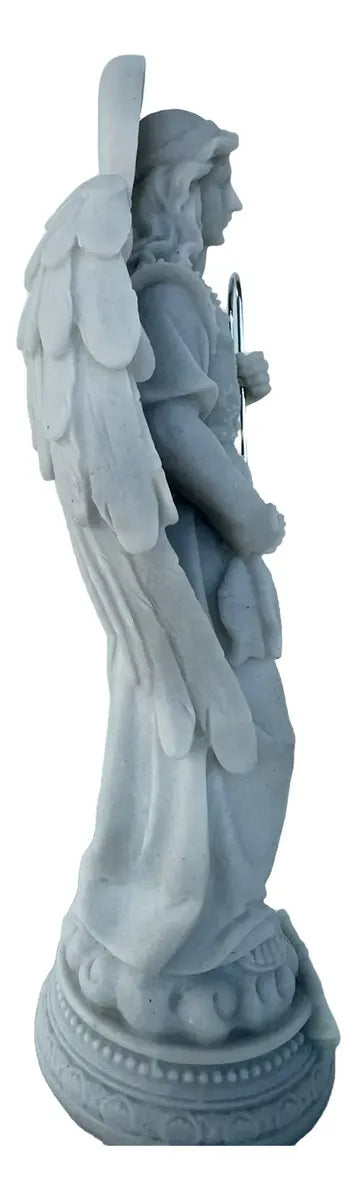 Estátua São Rafael Arcanjo 20cm Mármore Maciço