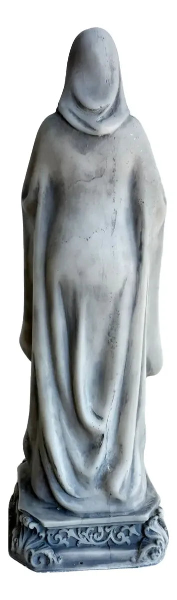 Imagem Nossa Sr Grávida 20cm Mármore Branco Ou Sombreado