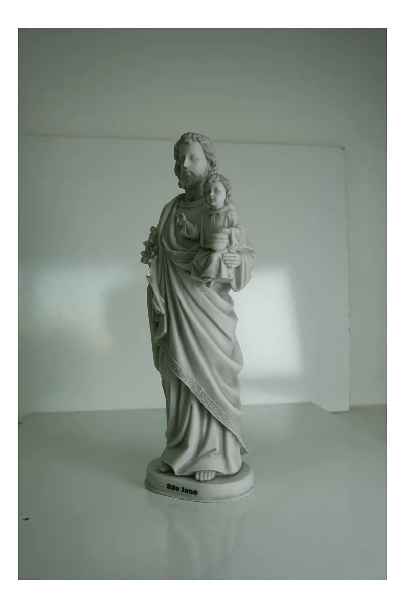 Estátua São José 30cm Mármore Sombreado