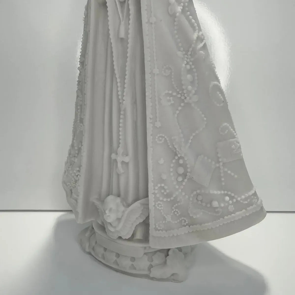 Imagem Nossa Senhora Aparecida 32cm Italiana Mármore Branco