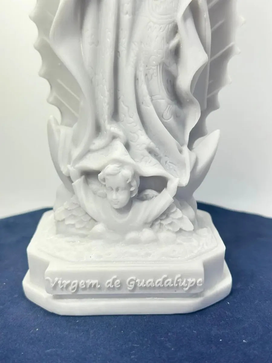 Escultura Ns.senhora Guadalupe 20cm Mármore C/esplendor Luxo