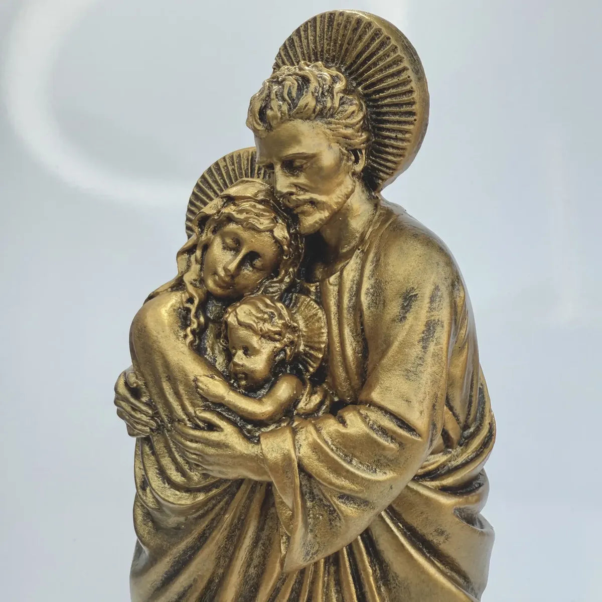Imagem Sagrada Família 27cm Tradiconal Ouro Velho