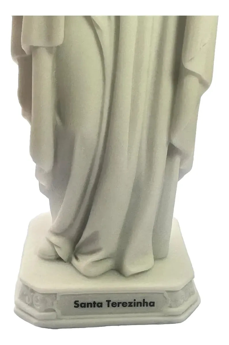 Escultura Imagem Santa Teresinha 20cm Mármore Premium