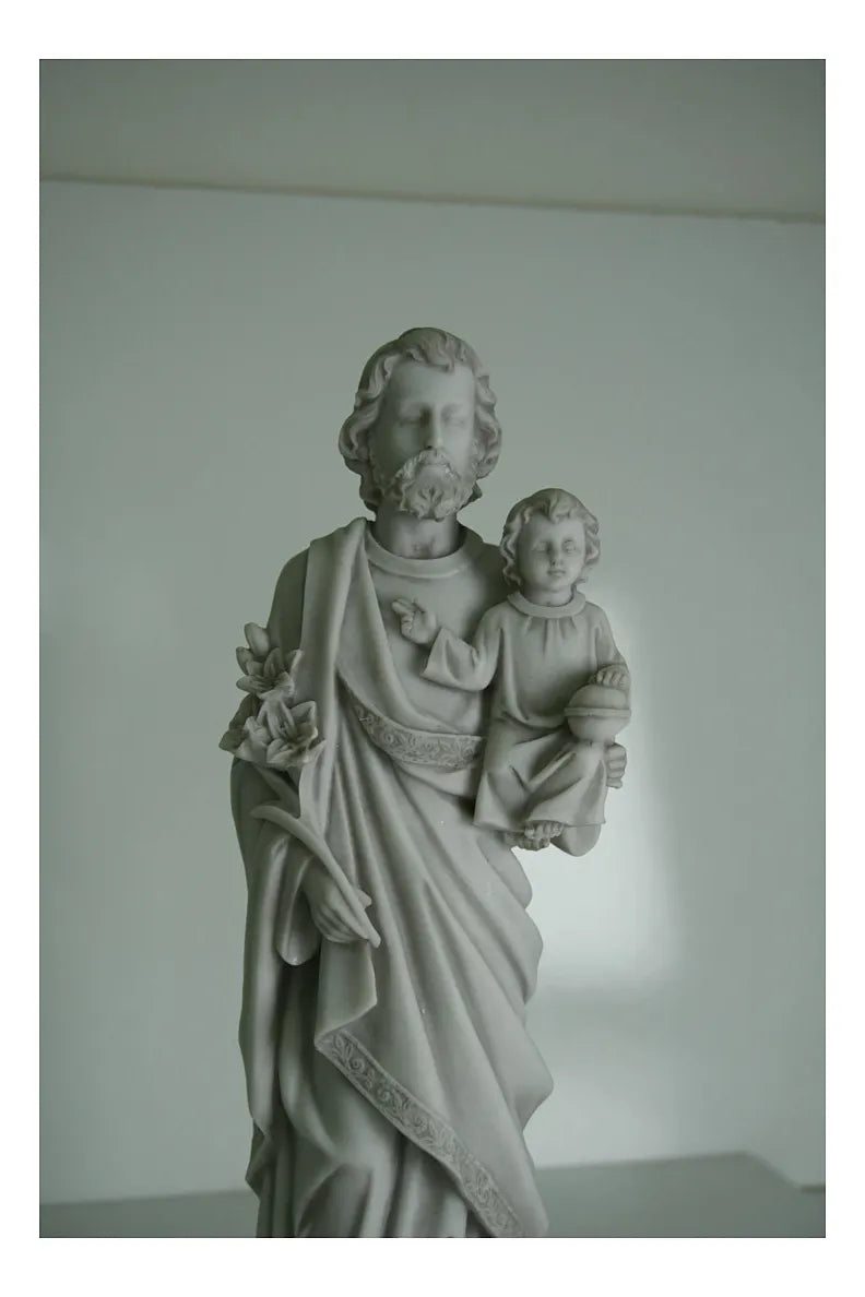 Estátua São José 30cm Mármore Sombreado