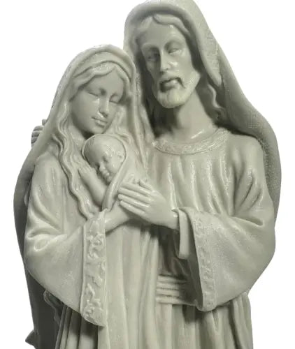 Imagem Sagrada Família 40cm Em Resina Premium Crua