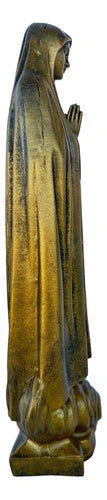 Estátua N.S De Fátima 30cm C/ Coroa Ouro Velho