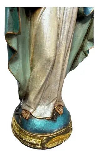 Imagem N.S das Graças Resina 40cm Pintura Envelhecida