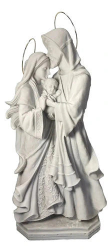 Sagrada Família Afetuosa Mármore 40cm C/ Base E Esplendor