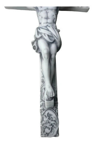 Crucifixo De Parede Mármore Maçico Premium 22 Cm