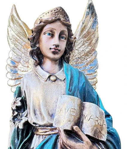 Imagem São Gabriel Arcanjo 40cm em Resina Envelhecida Luxo