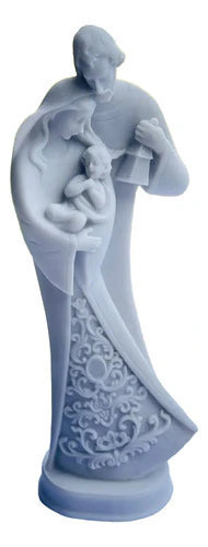 Imagem Sagrada Família Estilizada 24 Cm Mármore Premium Luxo