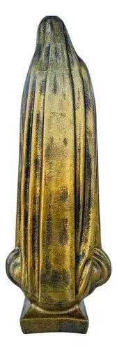 Estátua N.S De Fátima 30cm C/ Coroa Ouro Velho