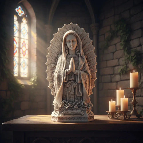 Imagem Busto N.S de Guadalupe 30cm Mármore