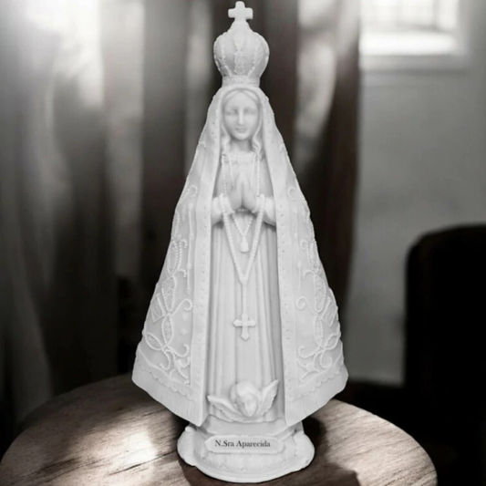 Imagem Estátua N.S Aparecida Mármore Maciço 32cm