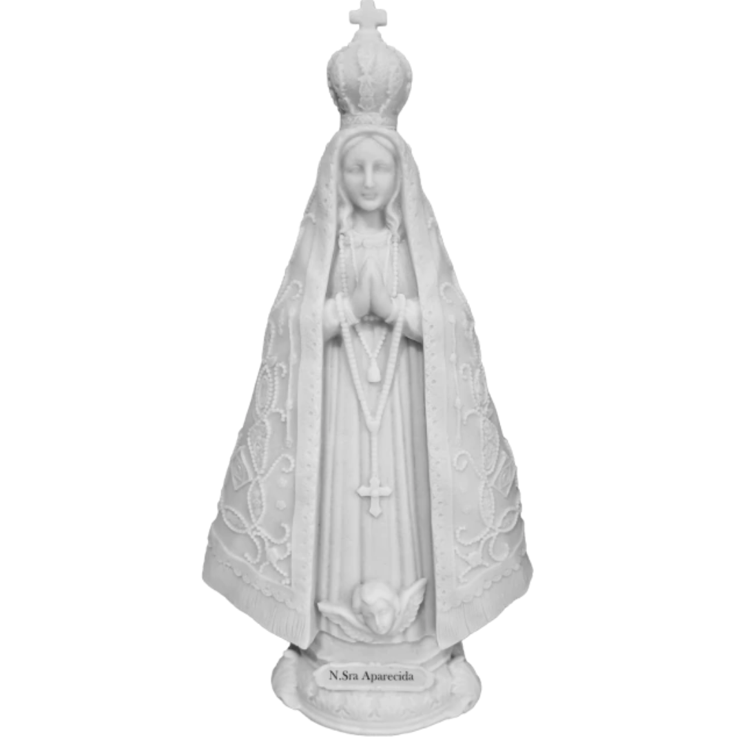 Imagem Estátua N.S Aparecida Mármore Maciço 32cm