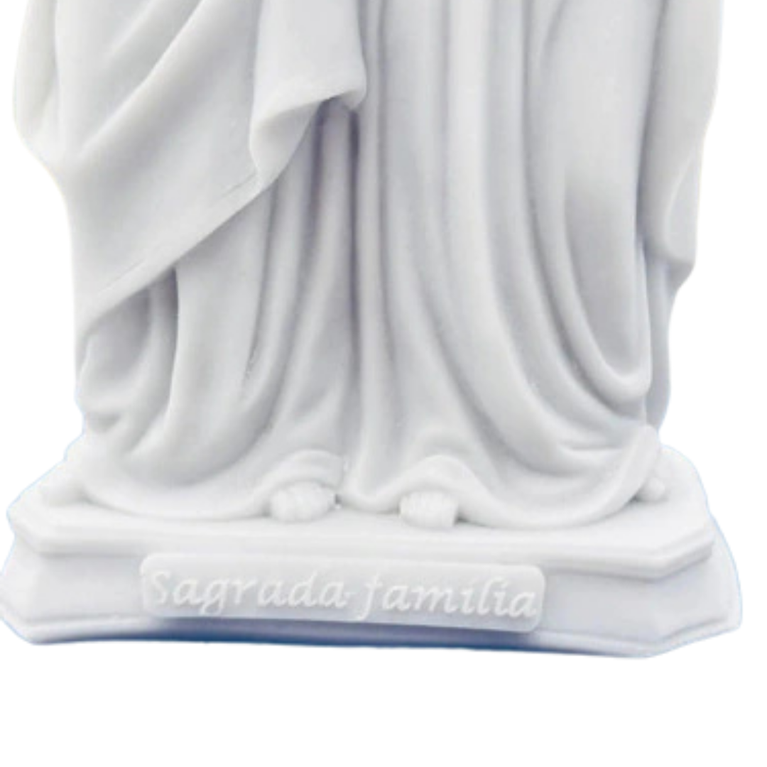 Escultura Sagrada Família 20cm Mármore Premium C/ Esplendor