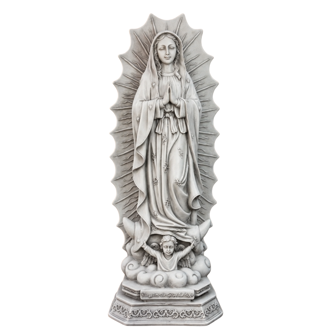 Escultura N.S de Guadalupe 30cm Mármore Premium
