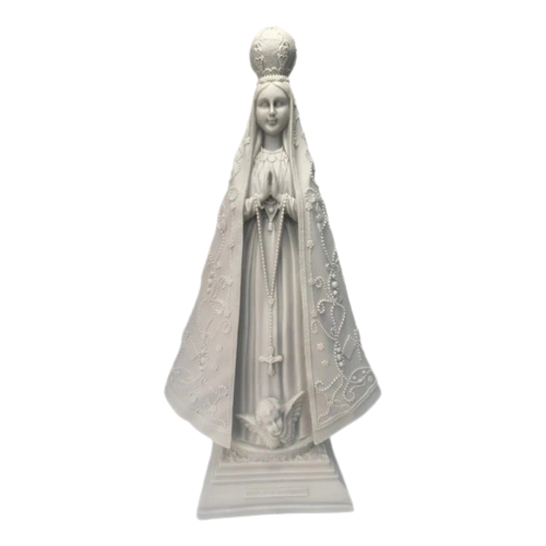 Escultura N.S Aparecida 65cm Mármore Área Externa